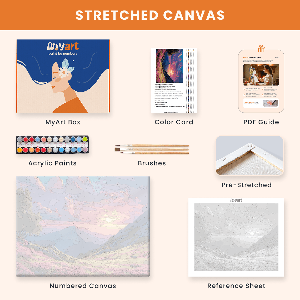 Paint by numbers - Purple Sunset - MyArt