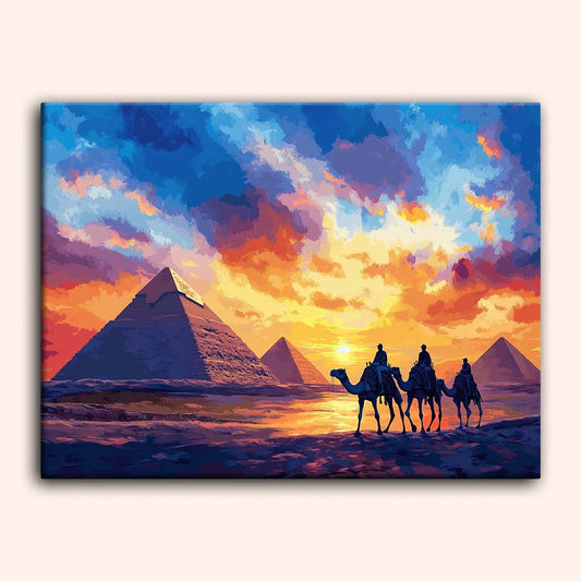 Paint by numbers - Pyramid Sunset - MyArt