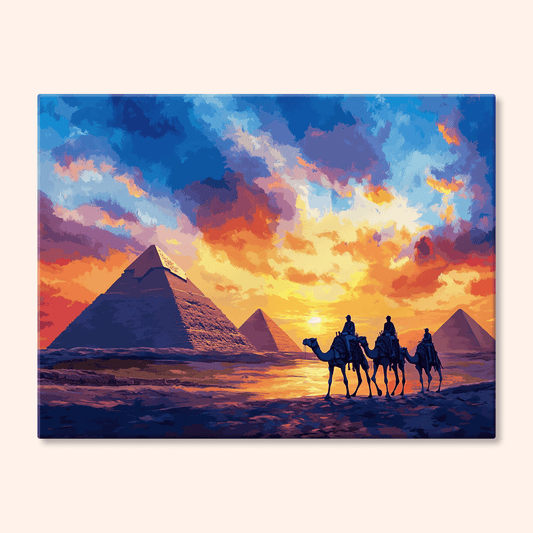 Paint by numbers - Pyramid Sunset - MyArt