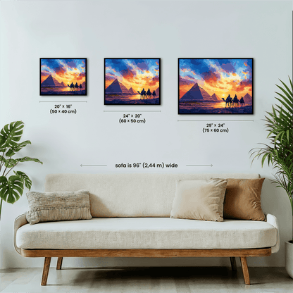 Paint by numbers - Pyramid Sunset - MyArt