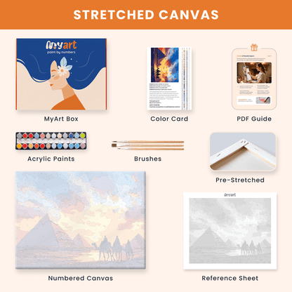 Paint by numbers - Pyramid Sunset - MyArt