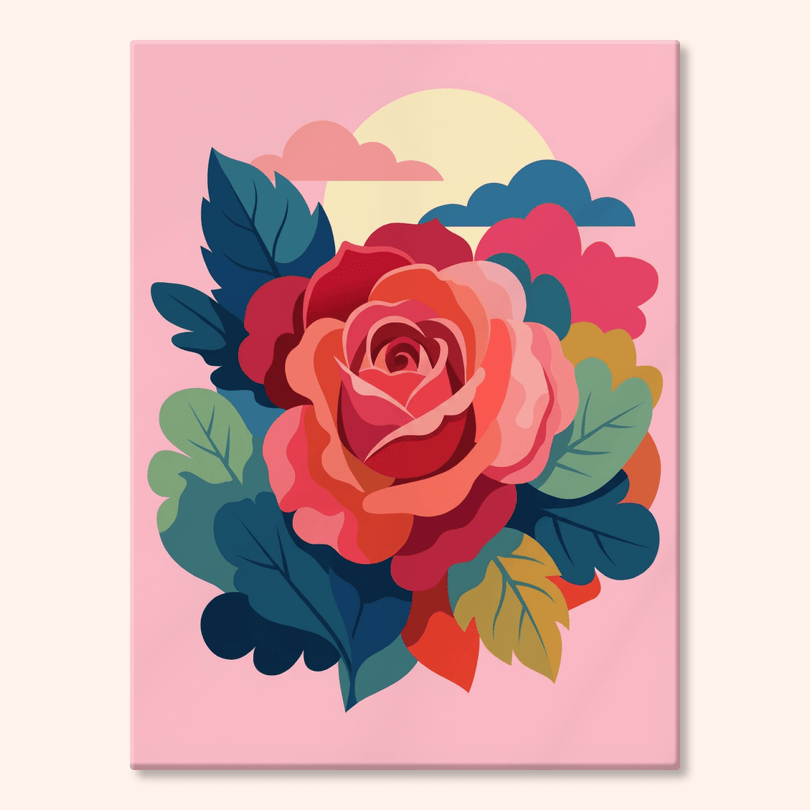 Paint by numbers - Radiant Rose - MyArt