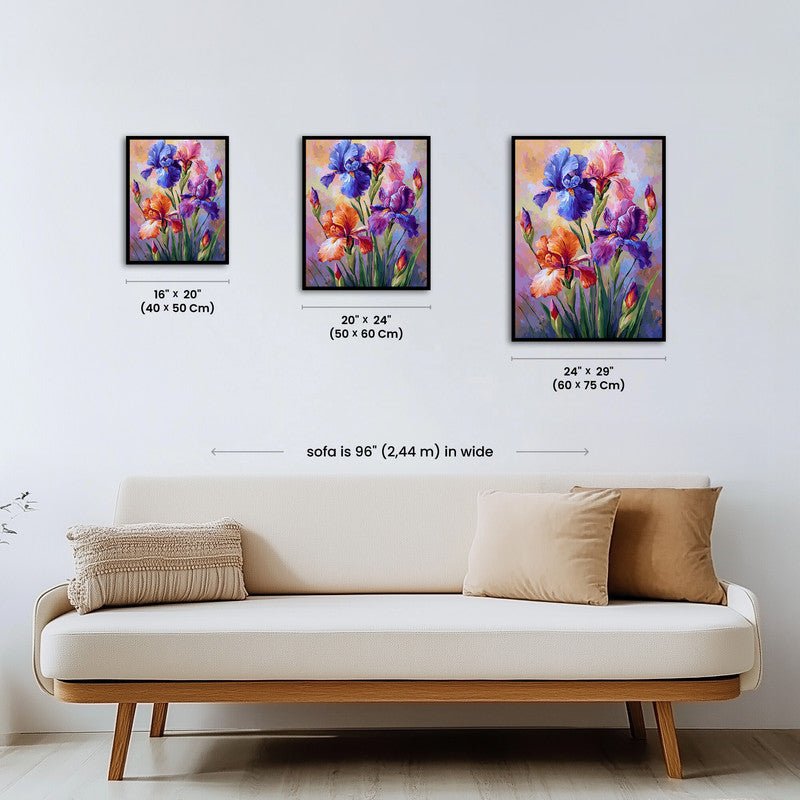Paint by numbers - Rainbow Irises - MyArt