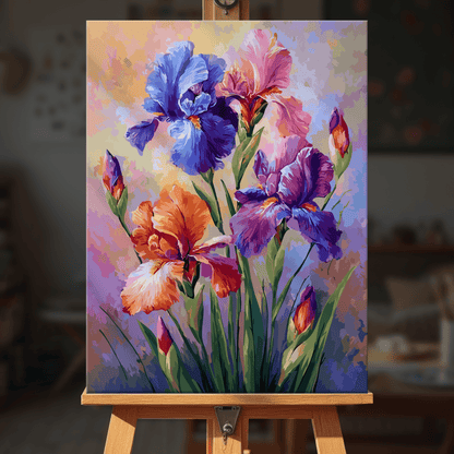 Paint by numbers - Rainbow Irises - MyArt