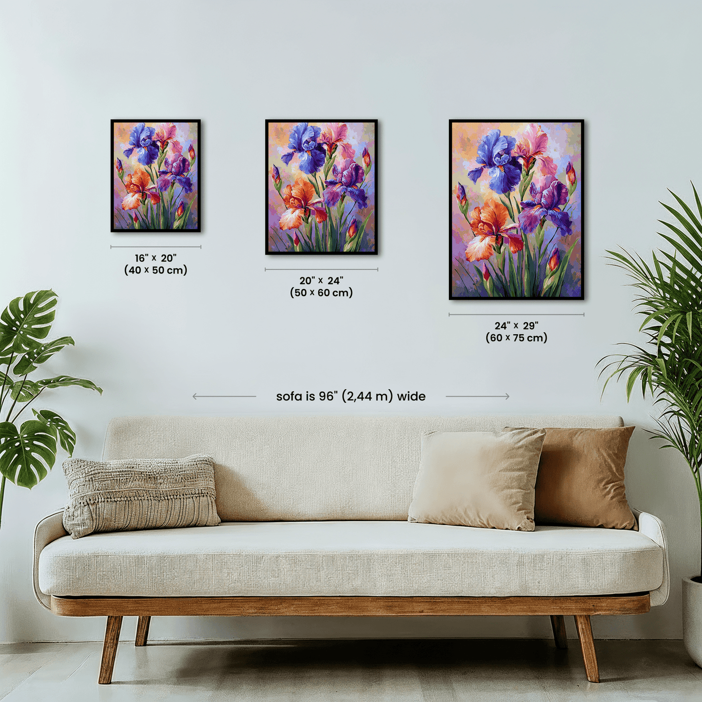 Paint by numbers - Rainbow Irises - MyArt