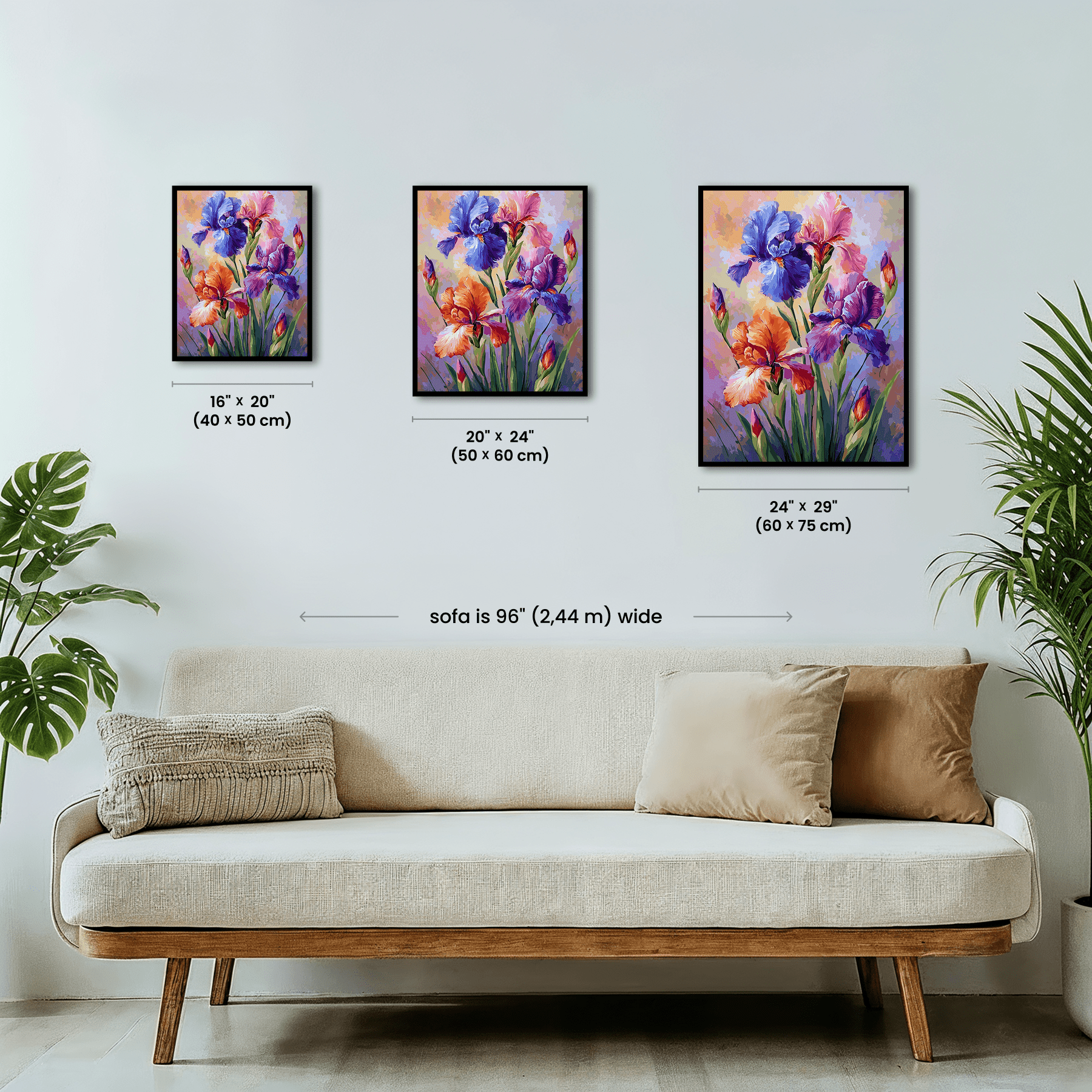 Paint by numbers - Rainbow Irises - MyArt