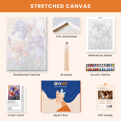 Paint by numbers - Rainbow Irises - MyArt