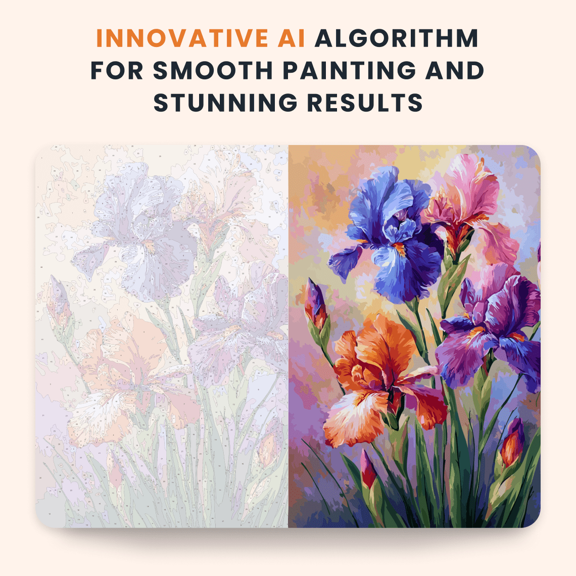 Paint by numbers - Rainbow Irises - MyArt