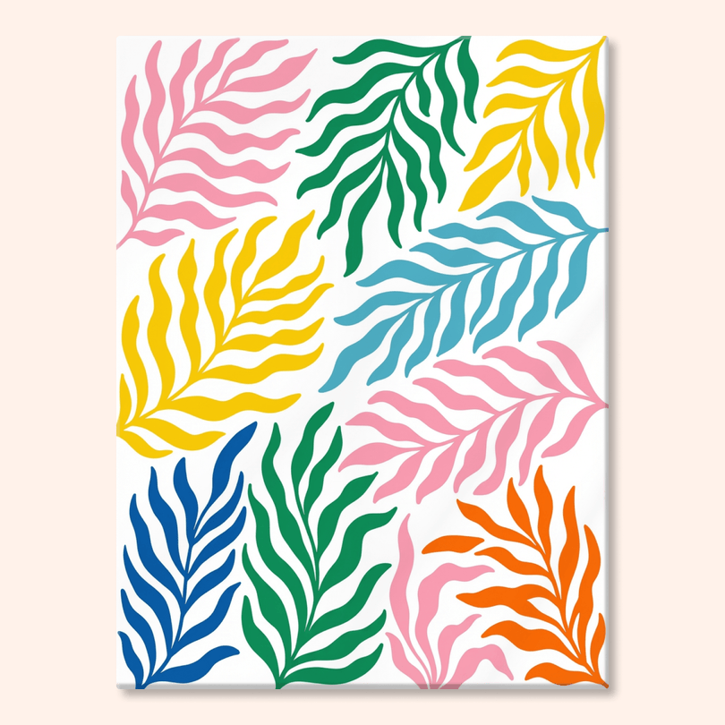 Paint by numbers - Rainbow Leaves - MyArt
