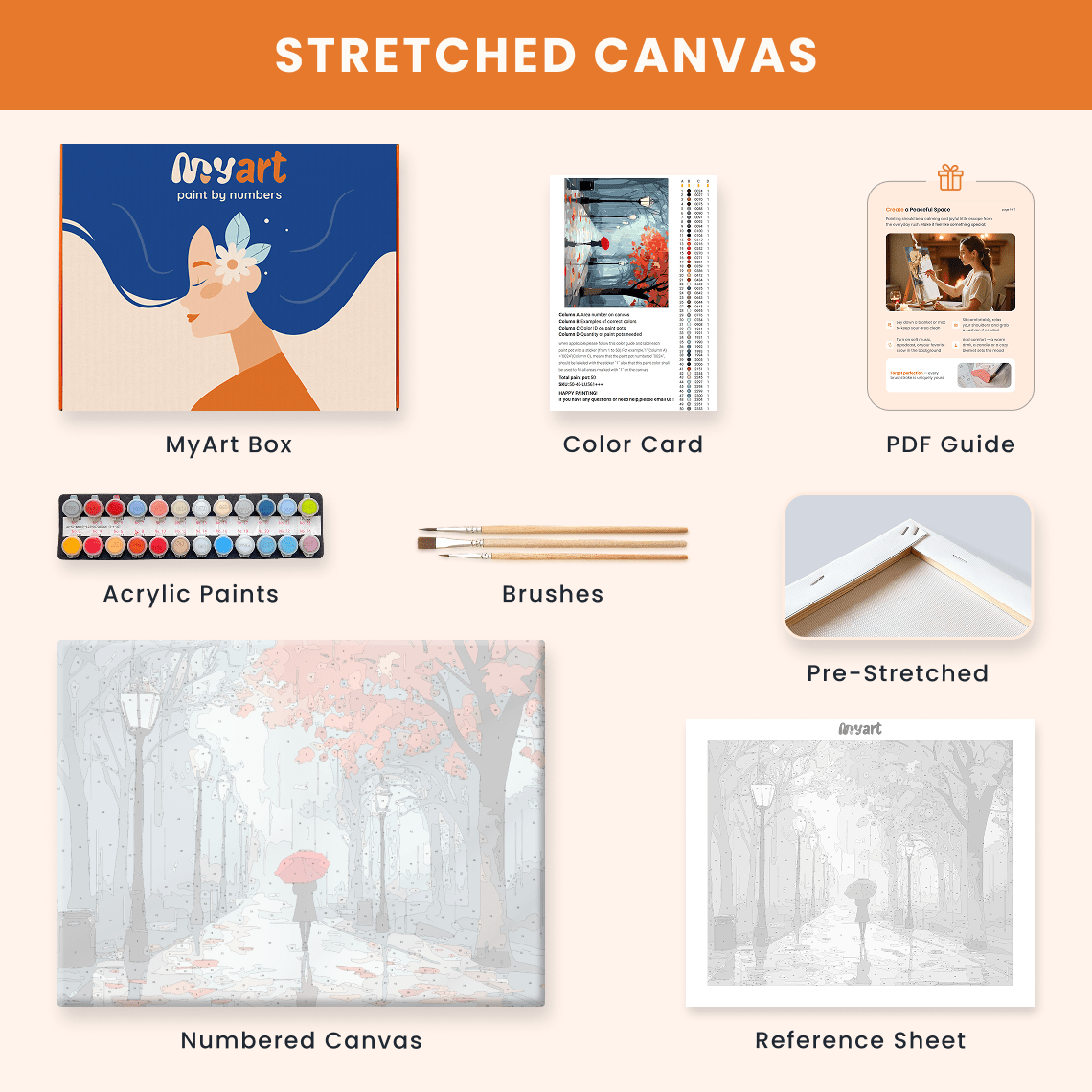 Paint by numbers - Rainy Path - MyArt