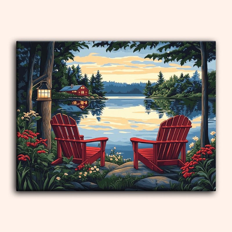 Paint by numbers - Red Chairs - MyArt