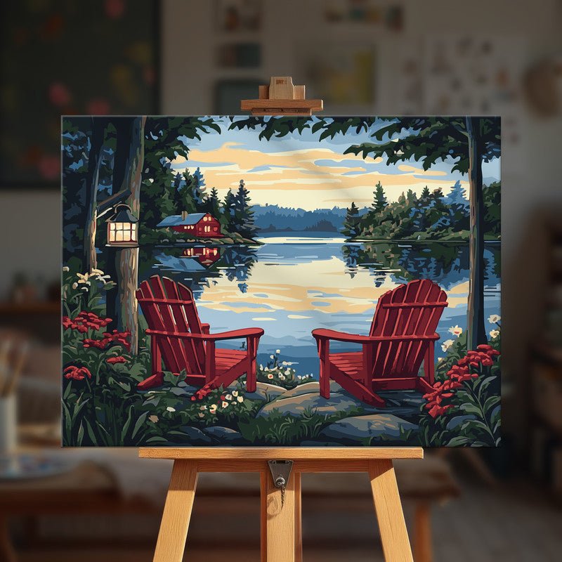 Paint by numbers - Red Chairs - MyArt