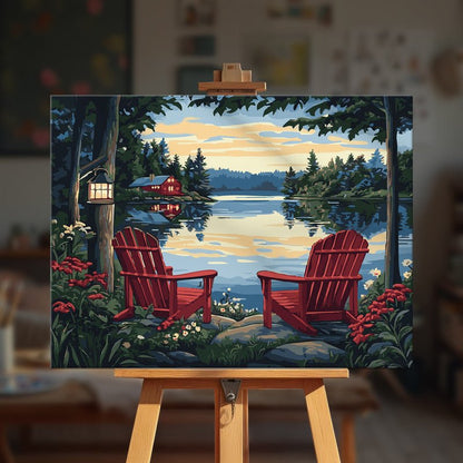 Paint by numbers - Red Chairs - MyArt