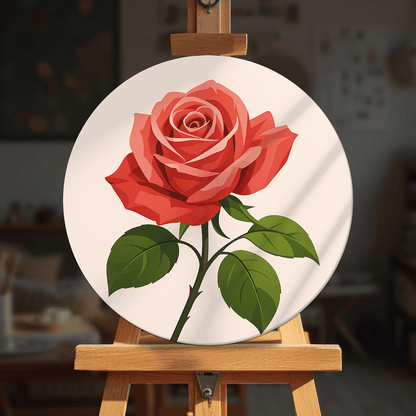 Paint by numbers - Red Rose - MyArt