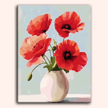 Paint by numbers - Red Serenity - MyArt