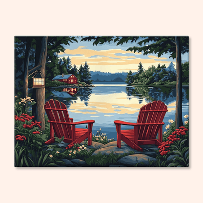 Paint by numbers - Red Chairs - MyArt