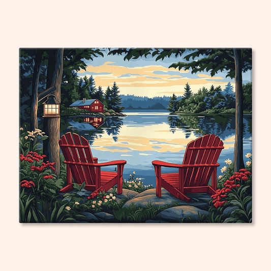 Paint by numbers - Red Chairs - MyArt