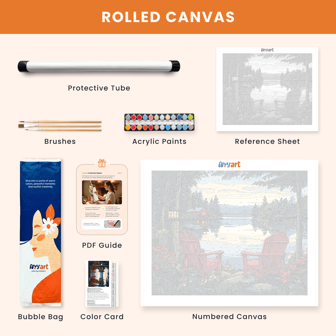 Paint by numbers - Red Chairs - MyArt