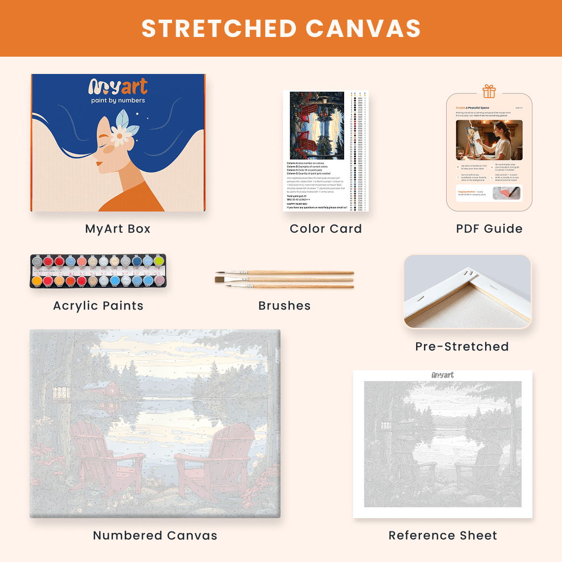 Paint by numbers - Red Chairs - MyArt