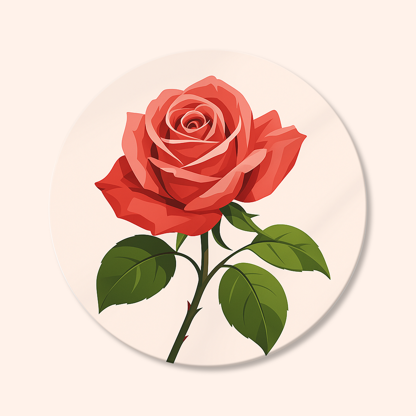 Paint by numbers - Red Rose - MyArt