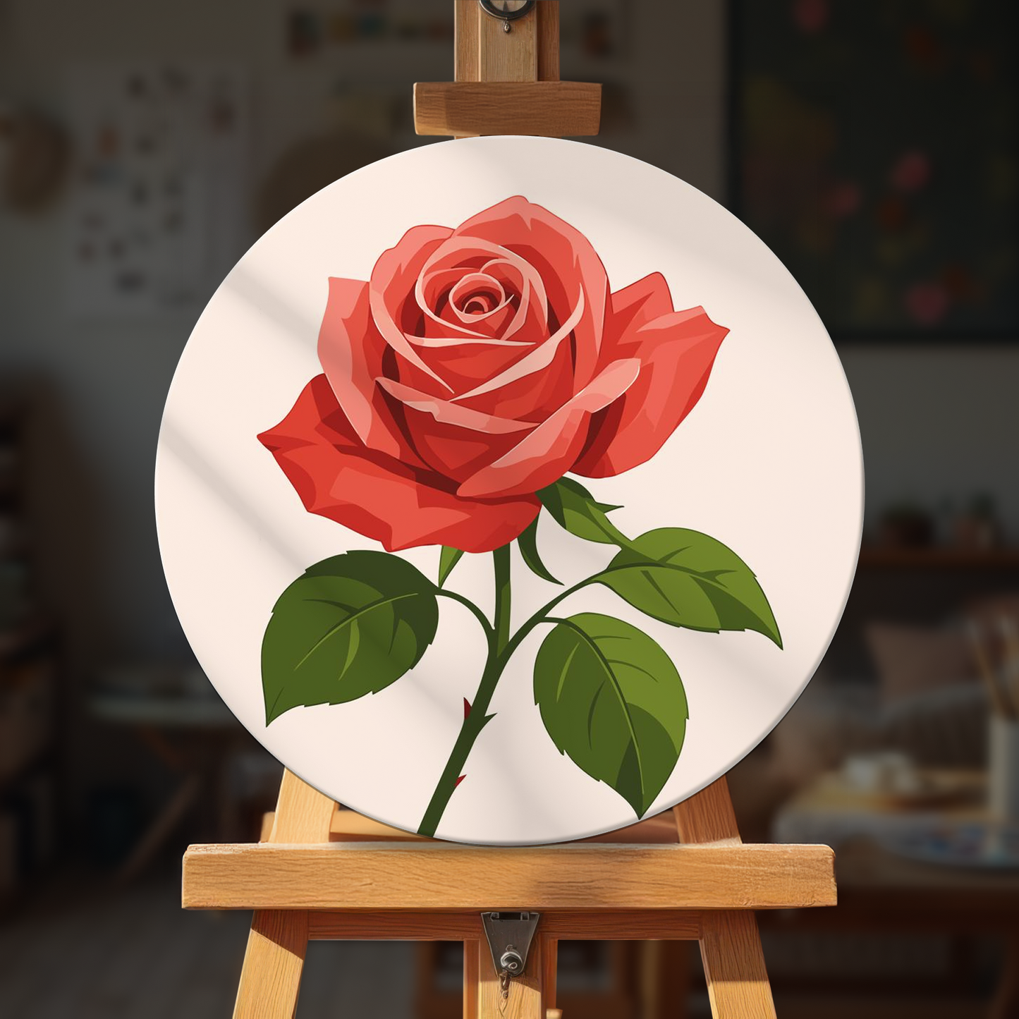 Paint by numbers - Red Rose - MyArt