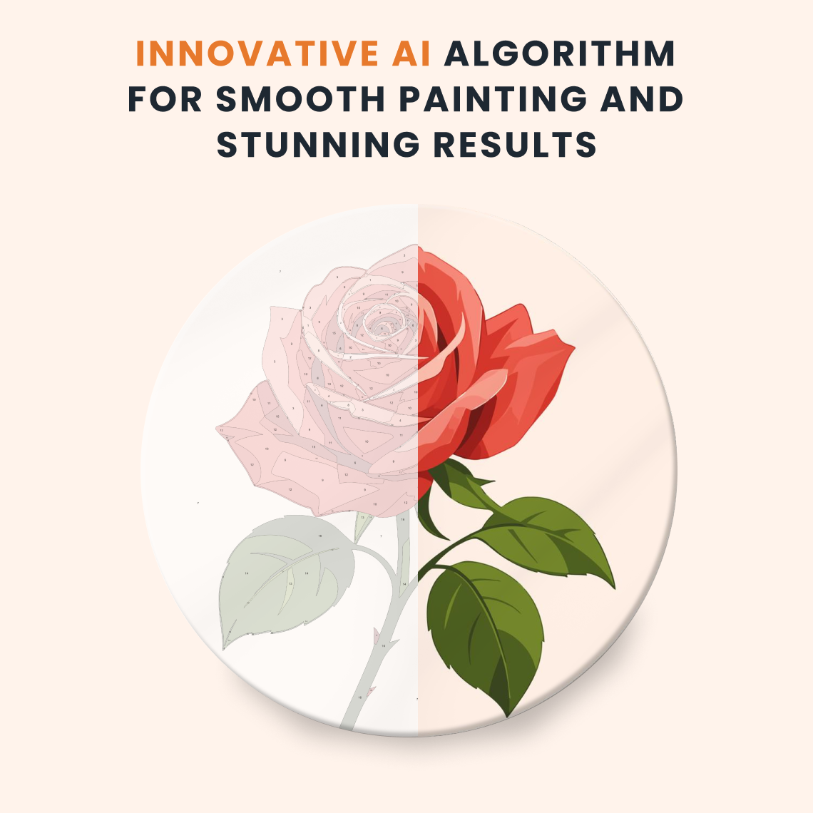 Paint by numbers - Red Rose - MyArt