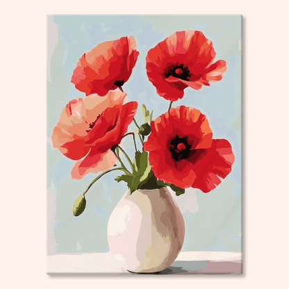 Paint by numbers - Red Serenity - MyArt