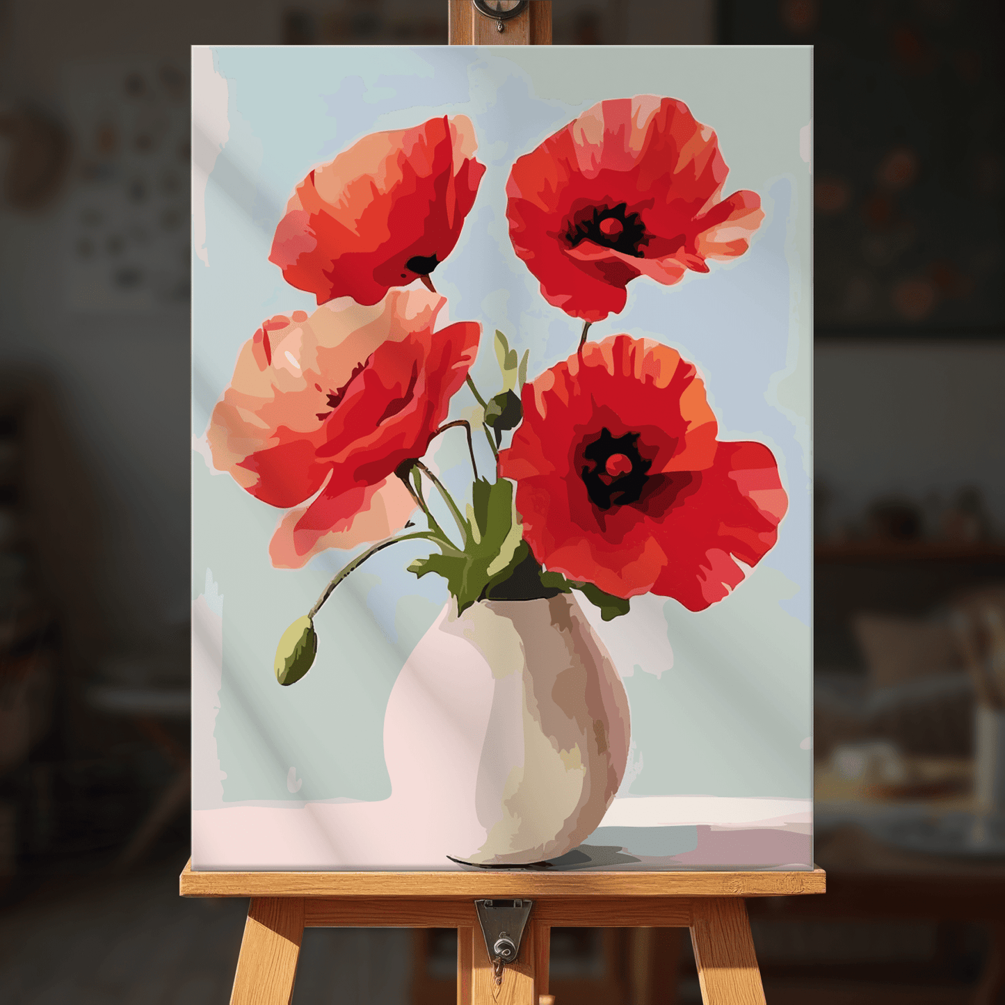 Paint by numbers - Red Serenity - MyArt