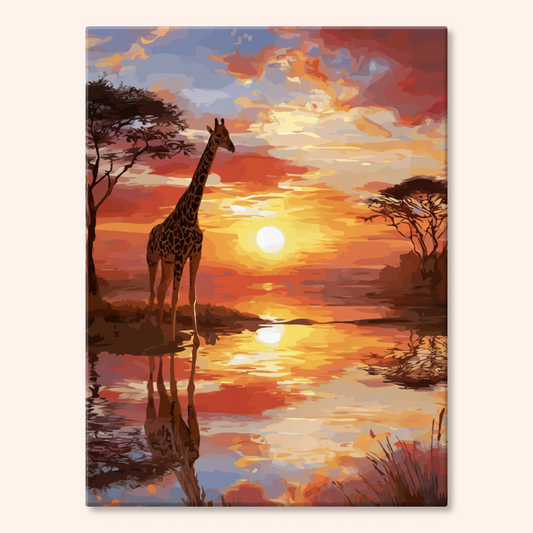 Reflected Giraffes