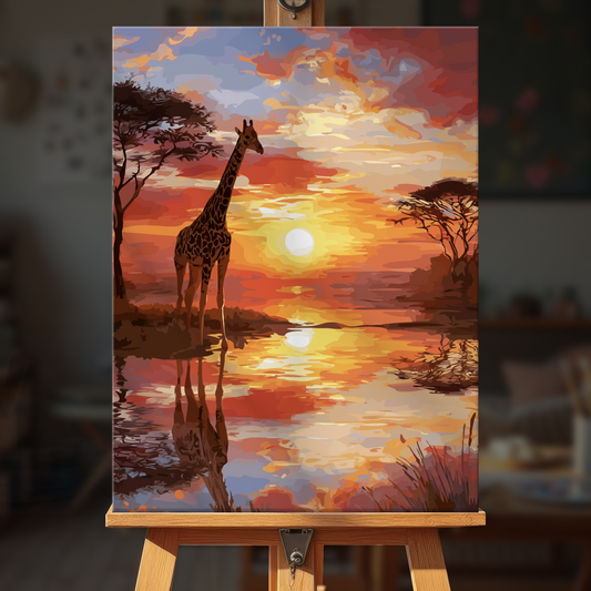 Reflected Giraffes