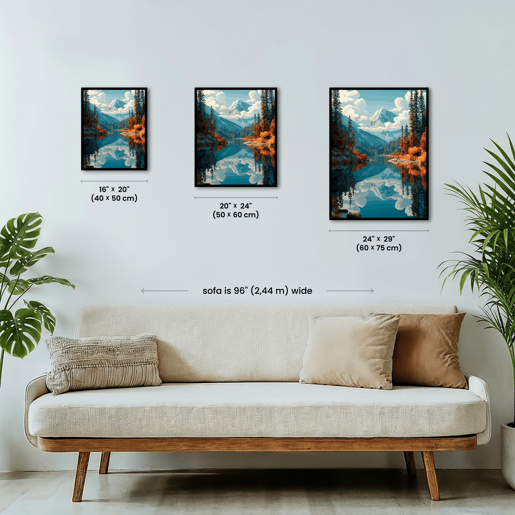 Paint by numbers - Reflective Peaks - MyArt