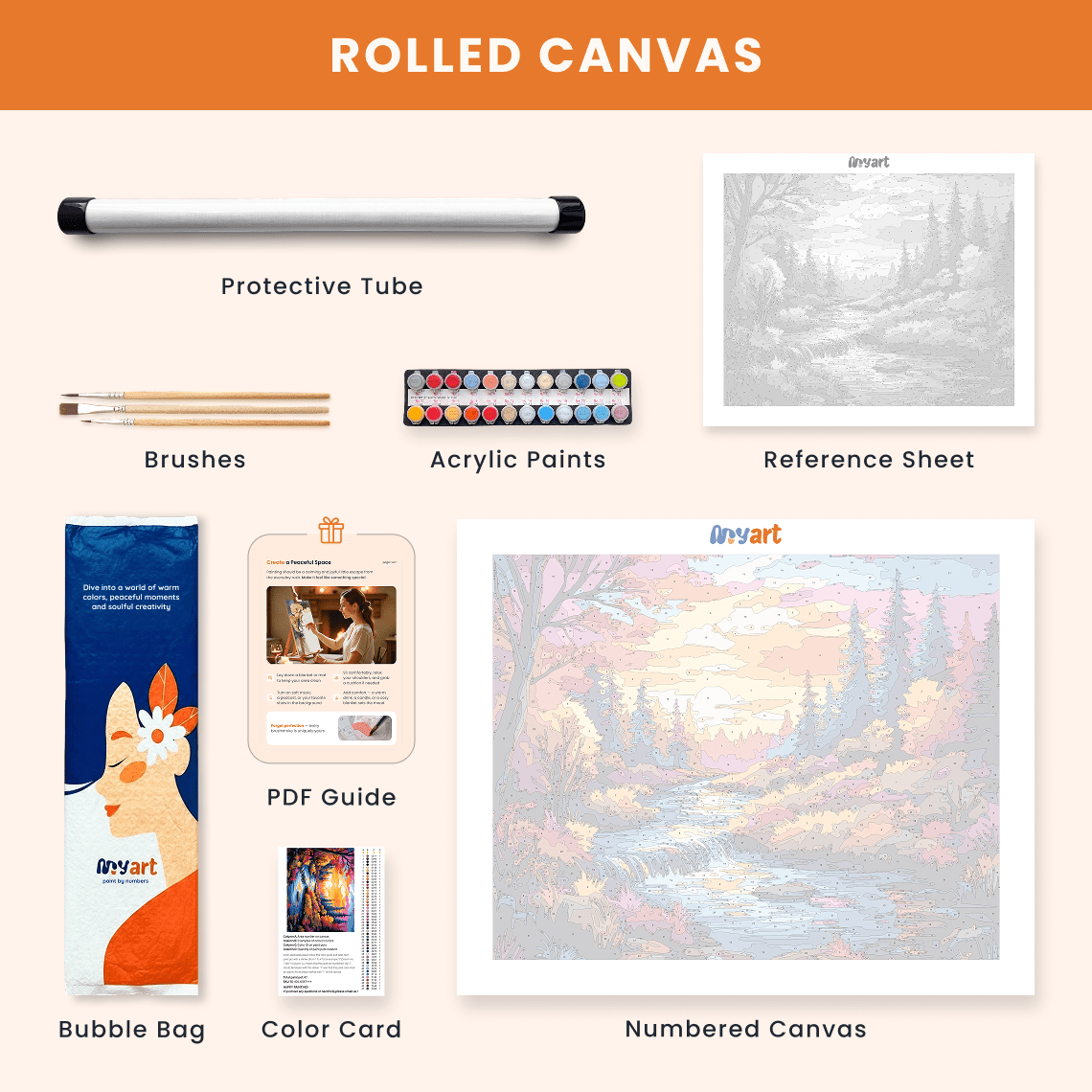 Paint by numbers - River of Light - MyArt