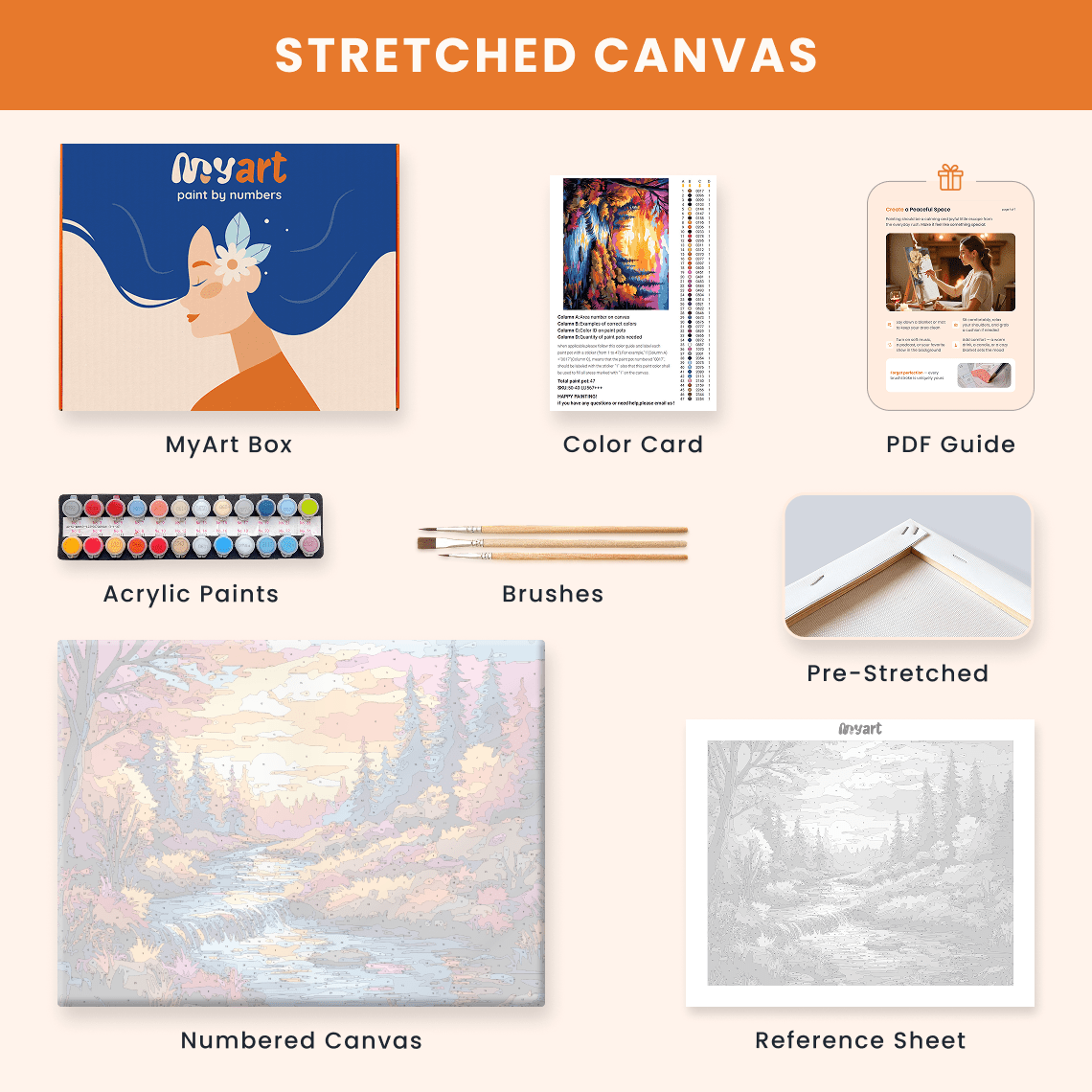 Paint by numbers - River of Light - MyArt