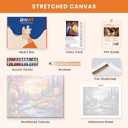 Paint by numbers - River of Light - MyArt