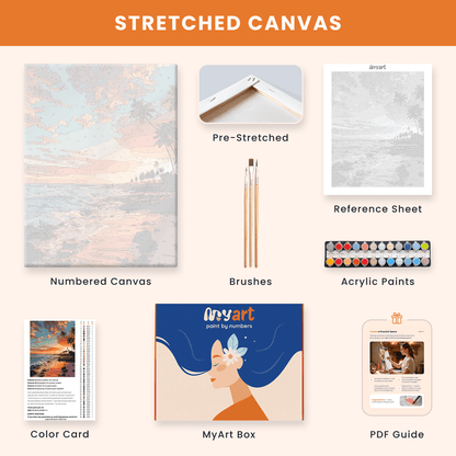 Paint by numbers - Rocky Sunset - MyArt