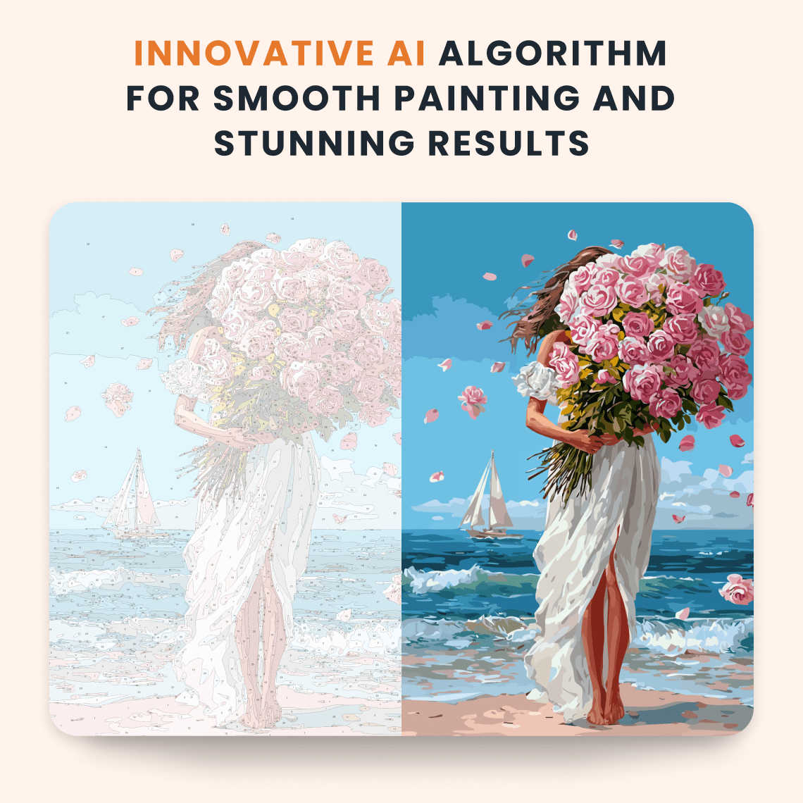 Paint by numbers - Rose Texture - MyArt