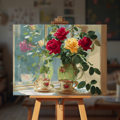 Roses by Window