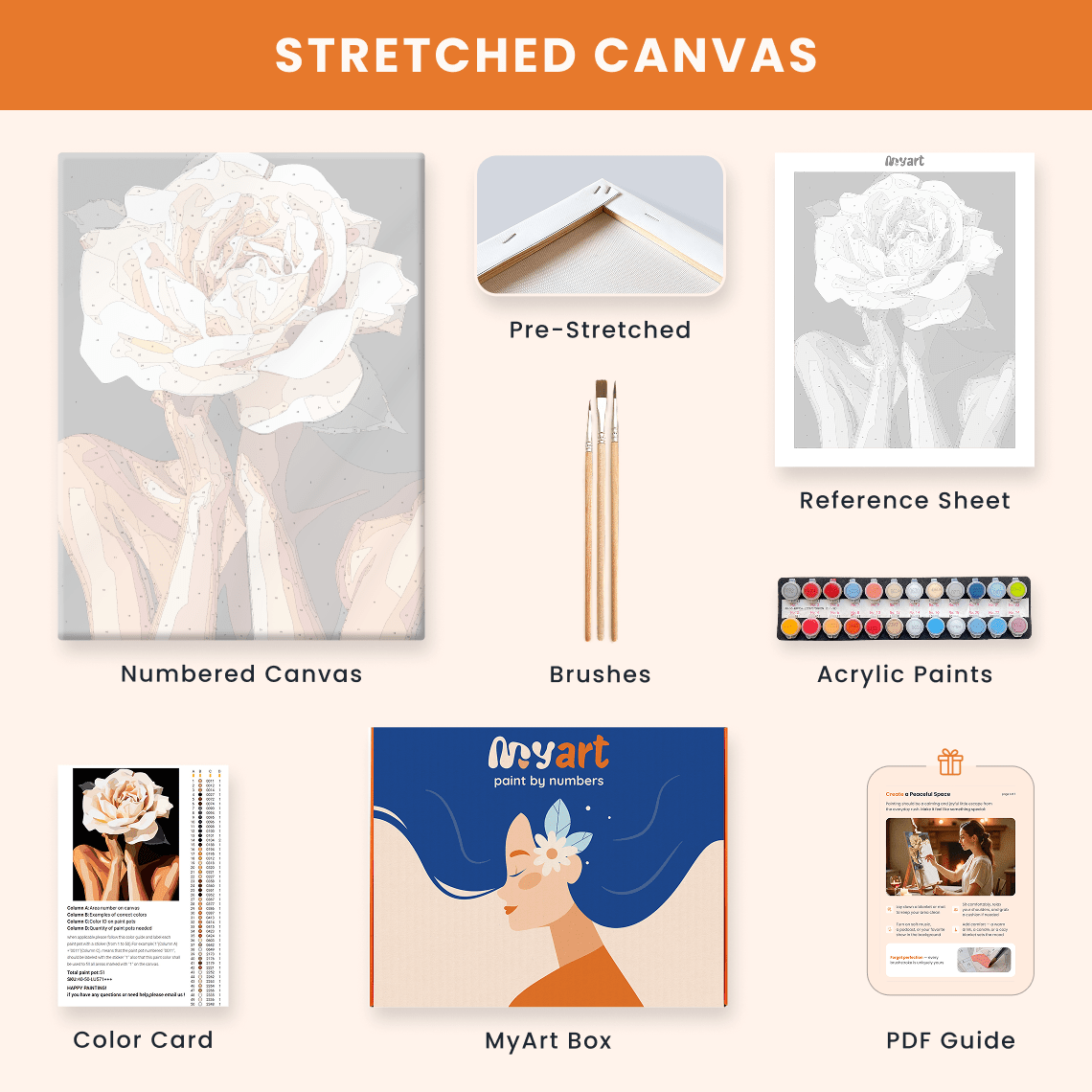 Paint by numbers - Rosy Reverie - MyArt