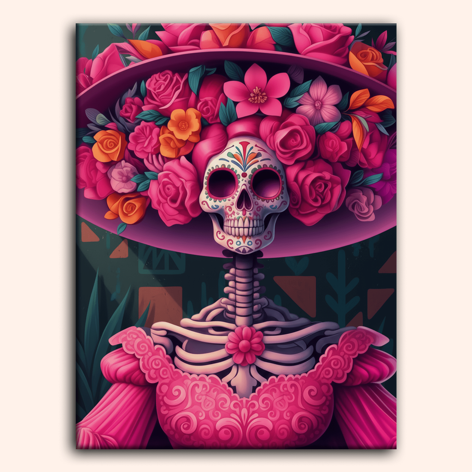 Paint by numbers - Rosy Skeleton - MyArt