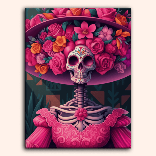 Paint by numbers - Rosy Skeleton - MyArt