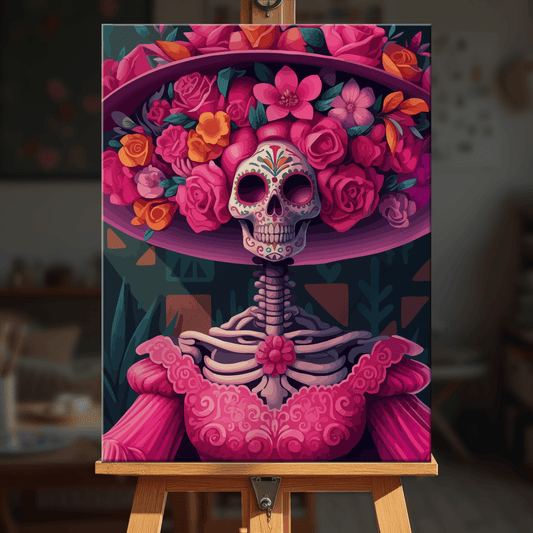 Paint by numbers - Rosy Skeleton - MyArt