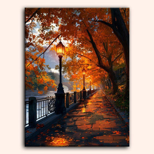 Paint by numbers - Rustic Fence - MyArt