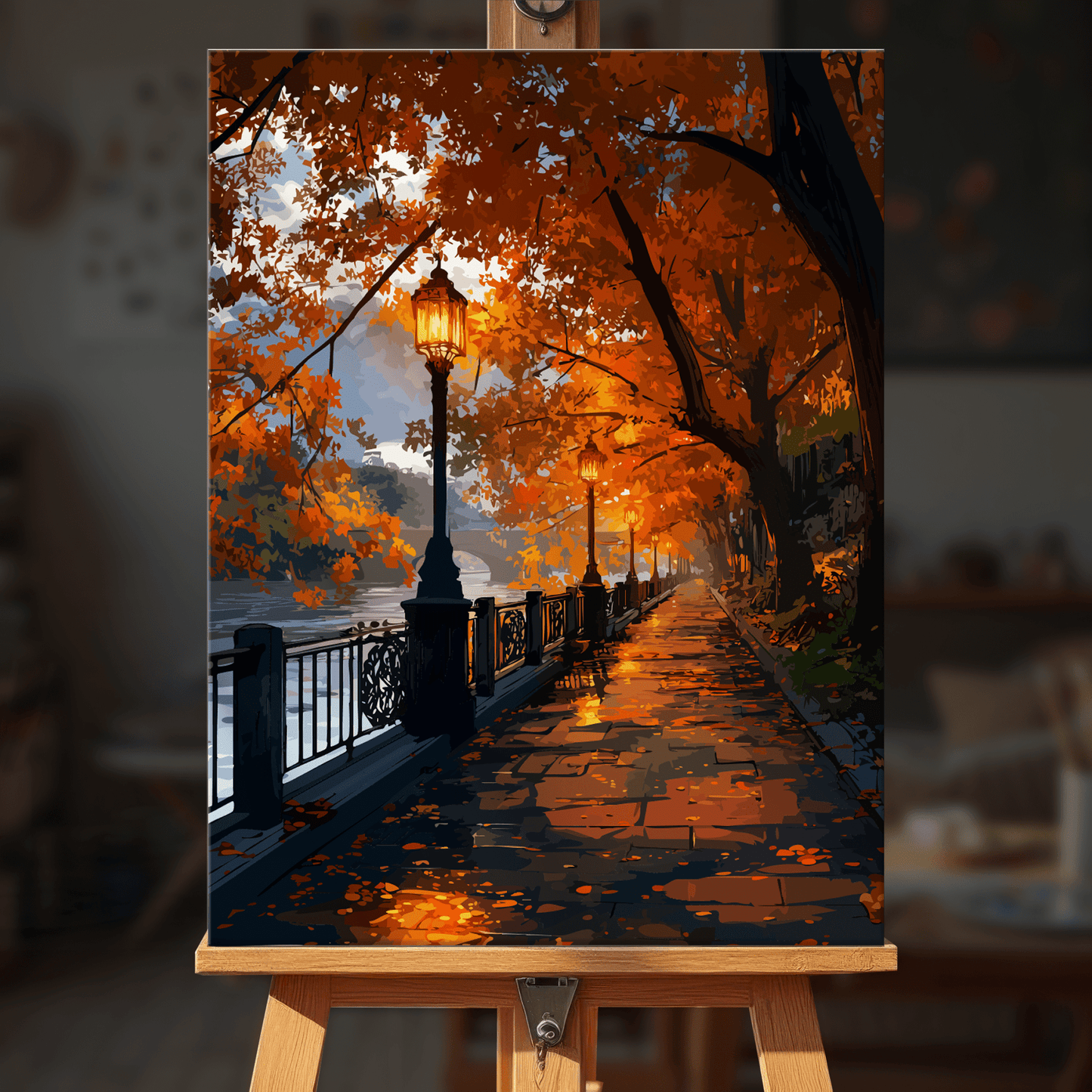 Paint by numbers - Rustic Fence - MyArt