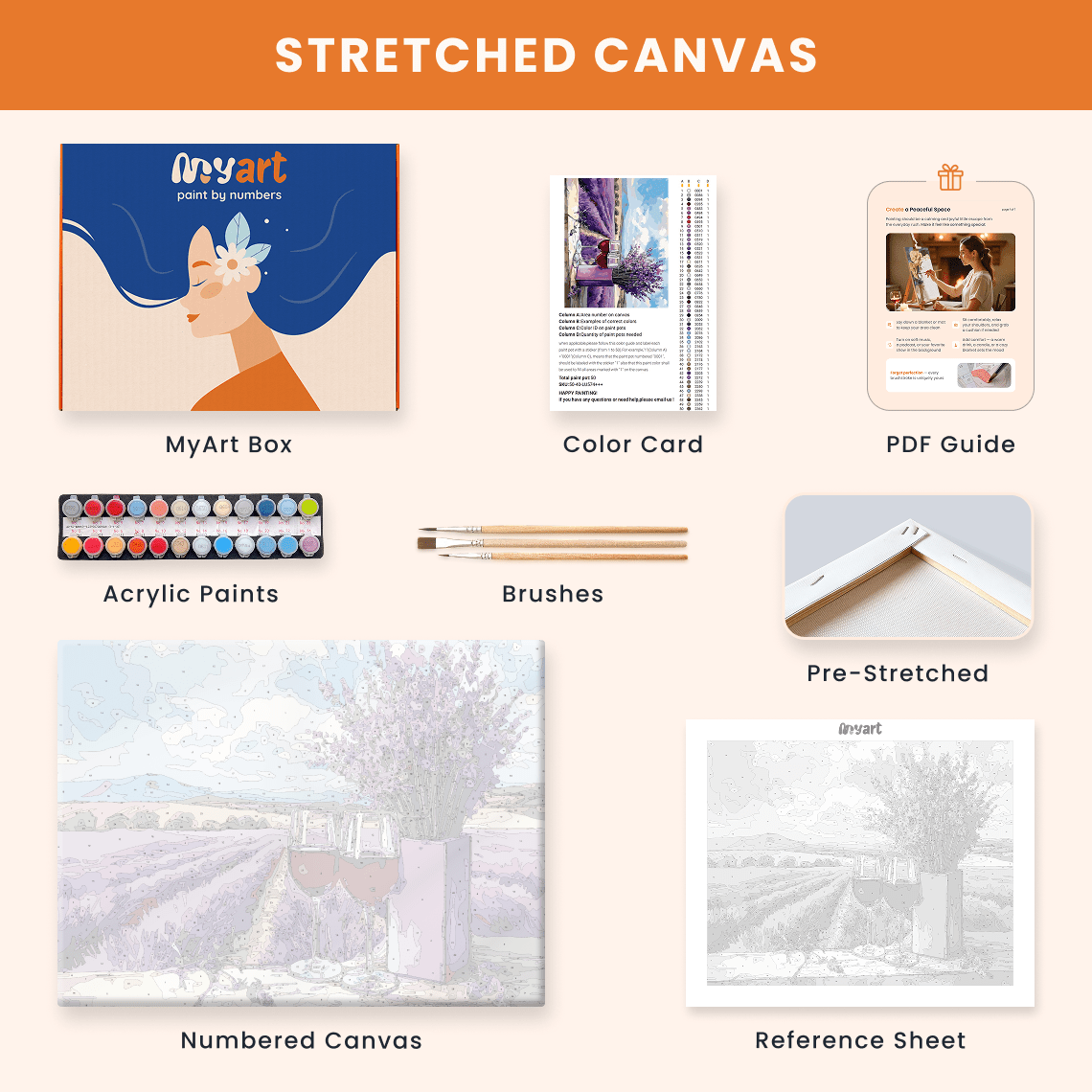 Paint by numbers - Rustic Lavender - MyArt