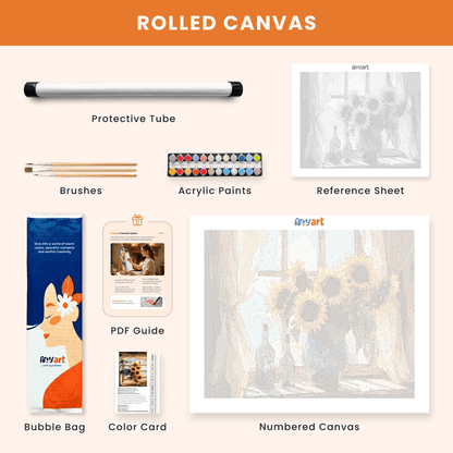 Paint by numbers - Rustic Sunflowers - MyArt