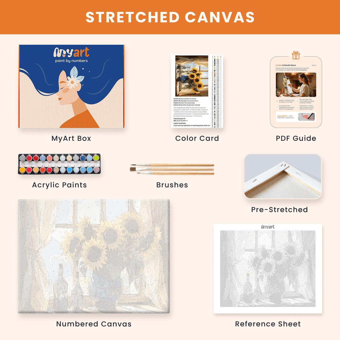 Paint by numbers - Rustic Sunflowers - MyArt