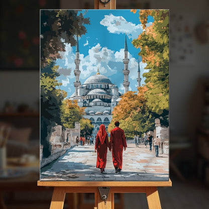 Paint by numbers - Sacred Stroll - MyArt