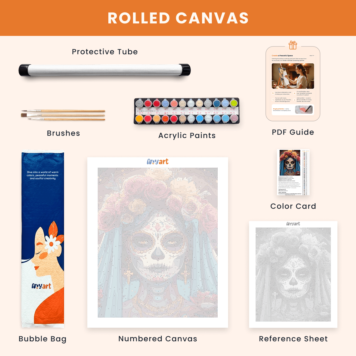 Paint by numbers - Sacred Catrina - MyArt