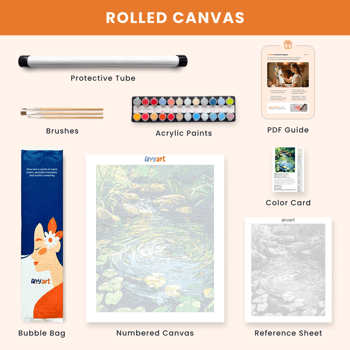 Paint by numbers - Sacred Stream - MyArt