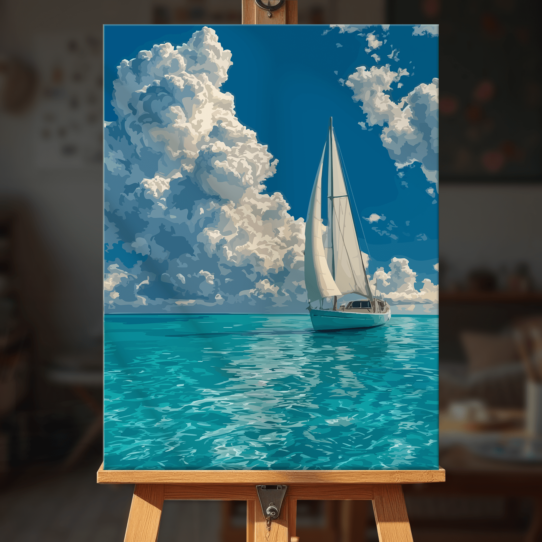 Paint by numbers - Sailing Clouds - MyArt